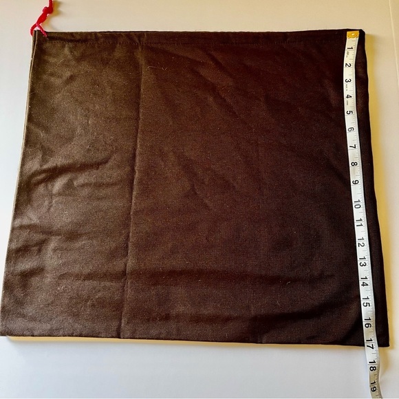 Kate Spade Brown Dust Cover Bag Brown Large 19"x17" Pink Drawstring - Picture 3 of 3